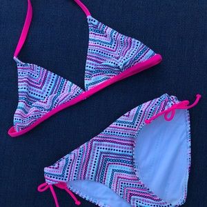 TUCKER + TATE Kids Triangle Pink Bikini